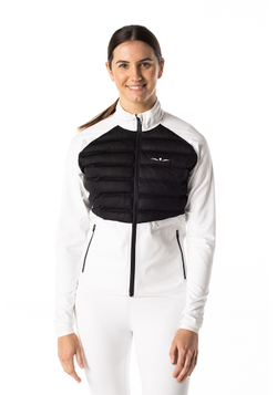 ЛОНГСЛИВ С ПУХОВОЙ ВСТАВКОЙ ЖЕНСКИЙ LONG SLEEVE DOWN PUFFER | WHITE