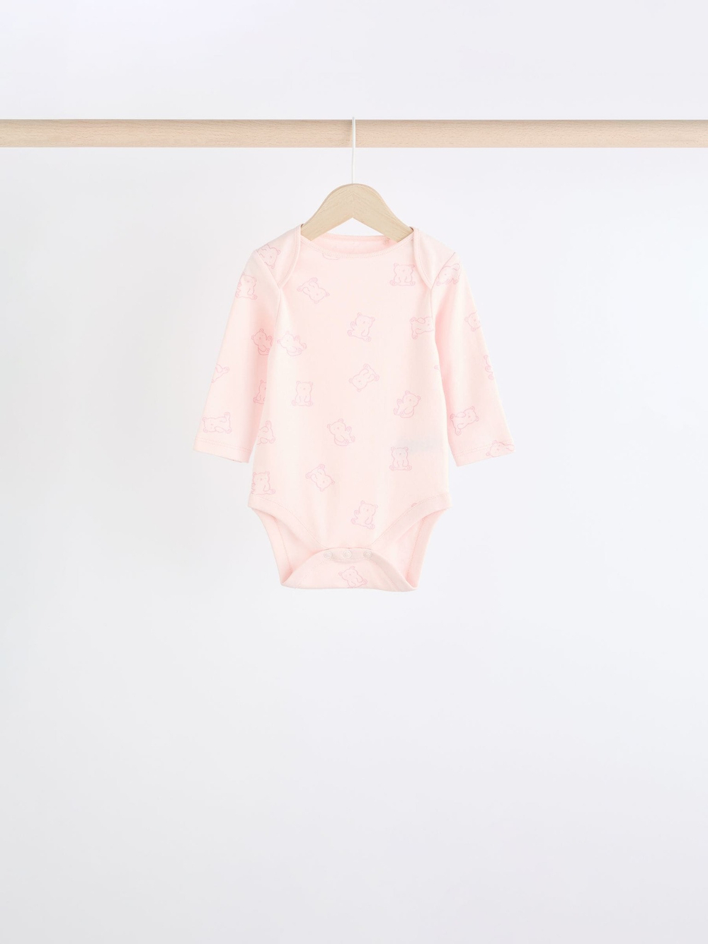 Боди с длинным рукавом для малышей Next N95-296, 5 шт., Молочный, Розовый