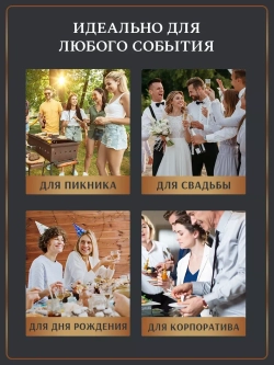 Тарелки одноразовые пластиковые 19 см 10 штук для праздника