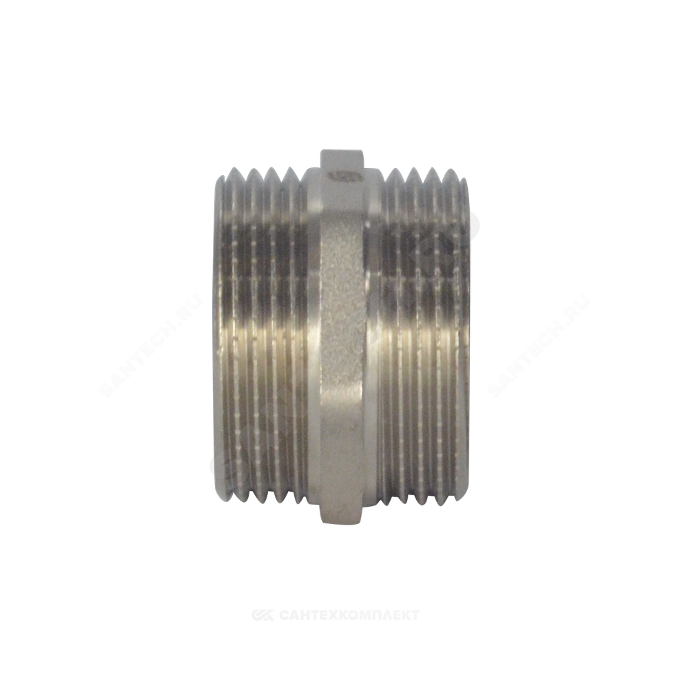 Ниппель латунь никель Ду 50 (2") НР SantechSystems