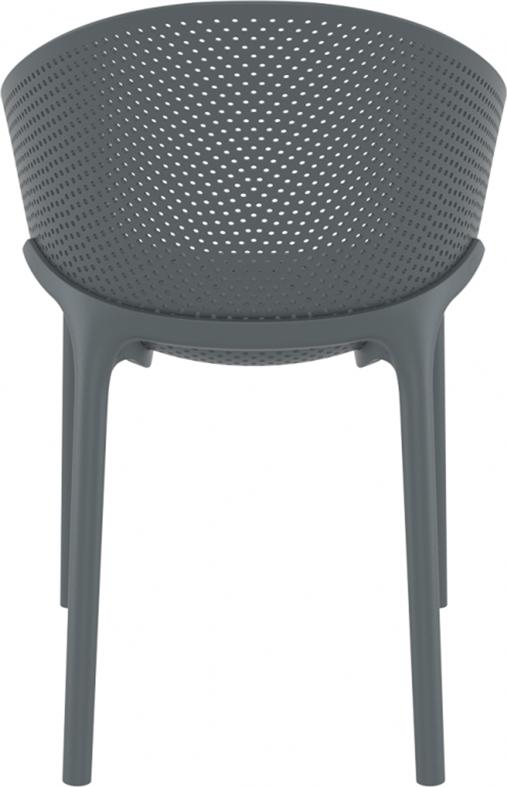 Кресло пластиковое, Siesta Contract Sky, темно-серый