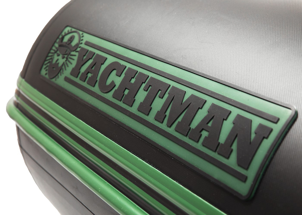 YACHTMAN-320 СК INTERCEPTER (Яхтман) зеленый-черный (лодка ПВХ под мотор с усилением)