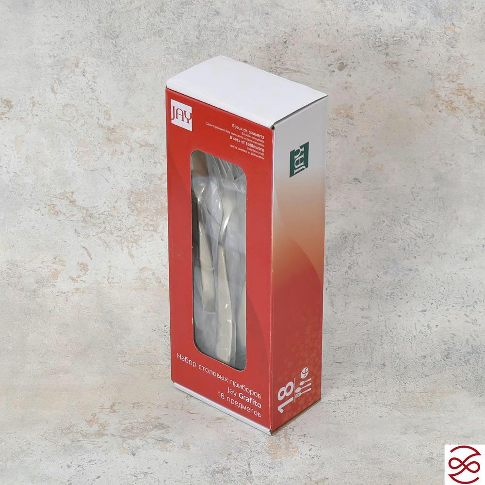 Набор столовых приборов Jay Grafito 18 предметов