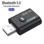 Автомобильный Bluetooth адаптер (2in1) AUX Wireless YET-TR6