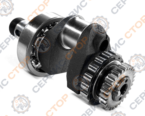 Коленвал в сборе (подшипники, шестерня)  R190 190N