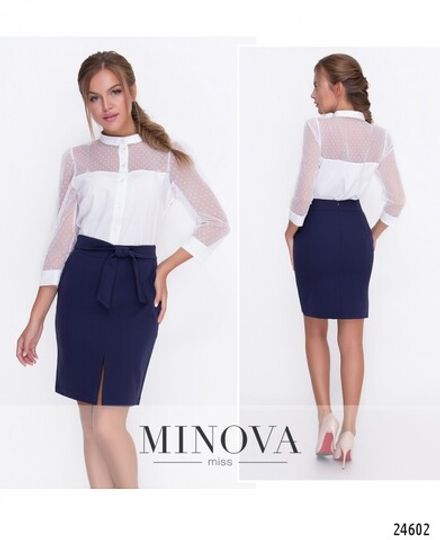 Юбка 1104-синий Minova Фото 1