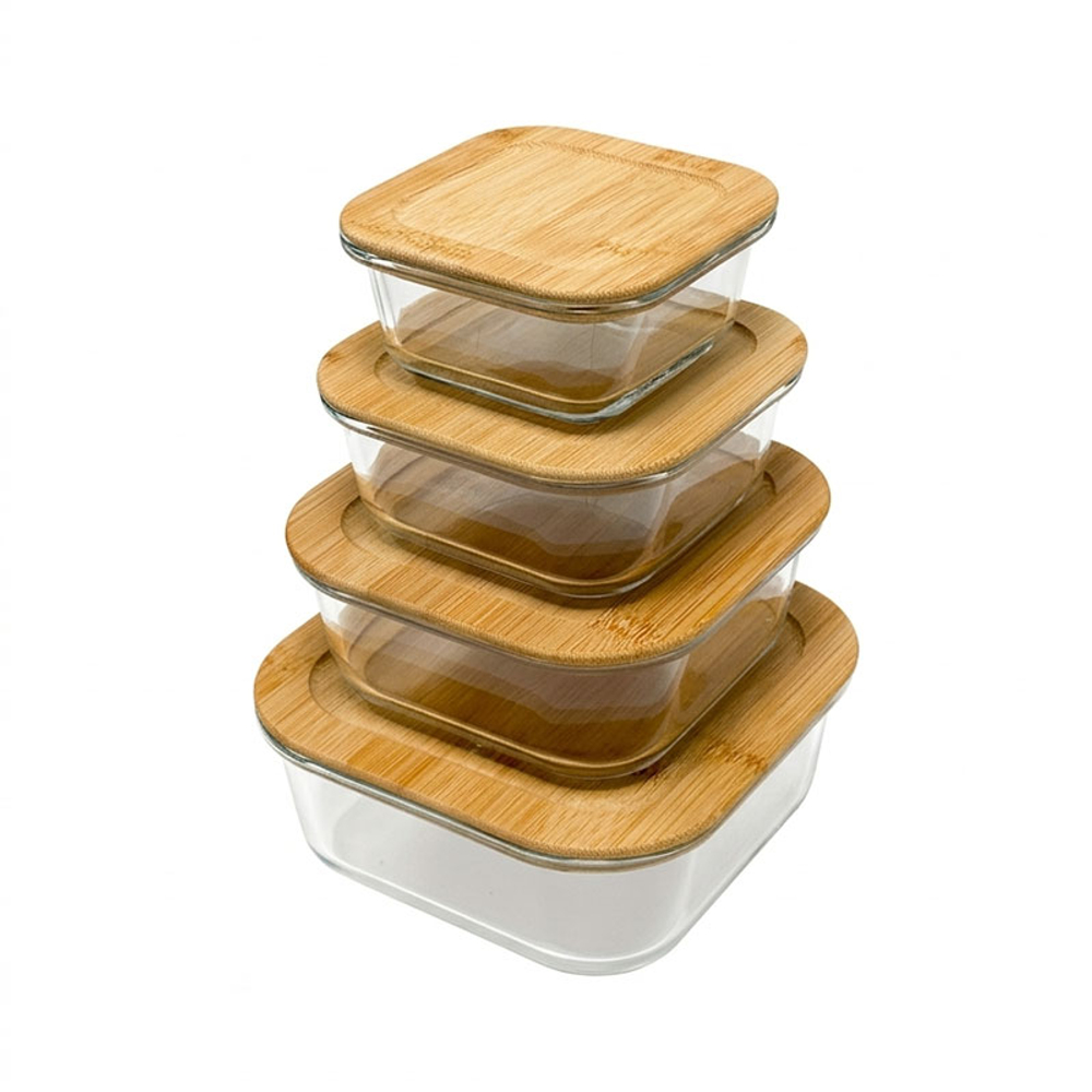 Контейнер стеклянный Fårö, квадратной формы, с крышкой, 320 мл