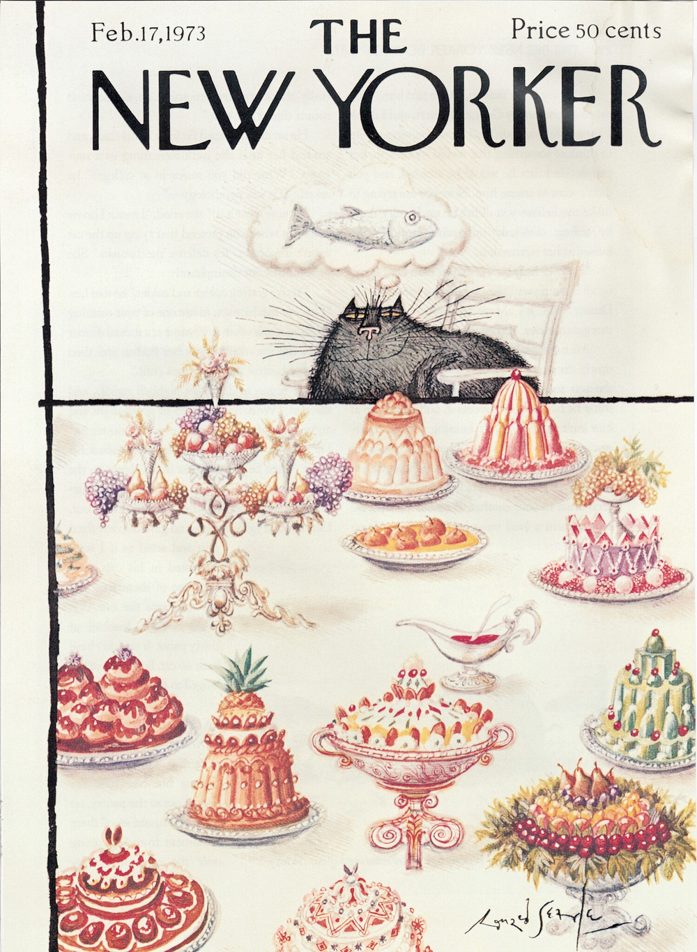 Постер журнала The New Yorker 17-02-1973