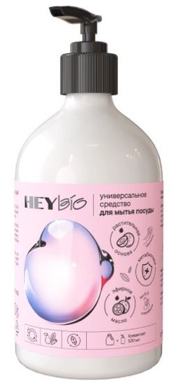 Концентрированный гель для мытья посуды "HEY BIO"