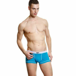 Мужские трусы боксеры бирюзовые WangJiang WG00136