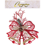 Украшение новогоднее «Сказочные переливы» 19*14 см, Красный