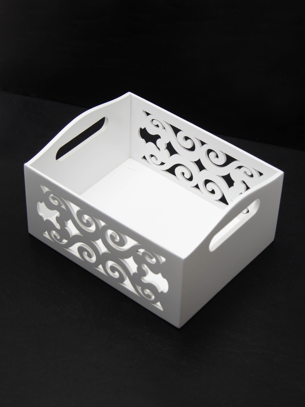 Ящик резной с круглыми ручками "Прованс" 17.5*22*12 см