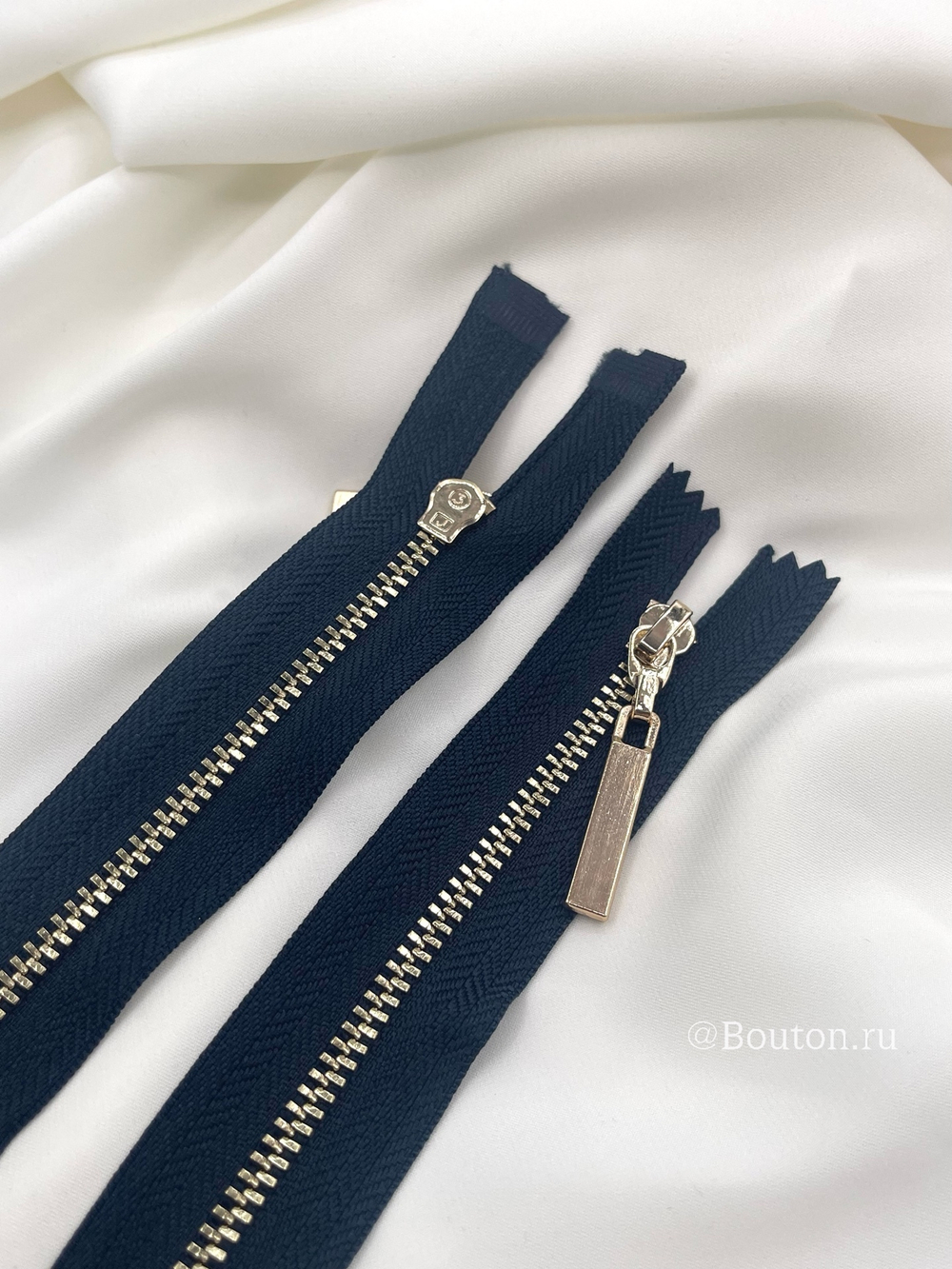 Молния темно-синяя золото