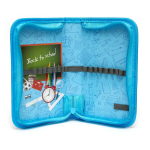 Пенал 1 отделение Alingar, искусственный мех, молния, 115 х 190 мм, "Fur roses", микс (голуб, роз, фиолет, св-роз)