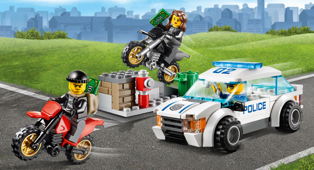 LEGO City: Погоня за воришками-байкерами 60042 — High Speed Police Chase — Лего Сити Город