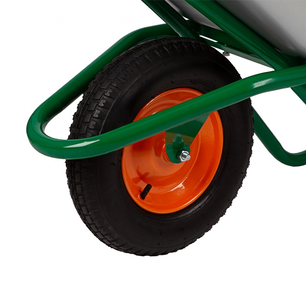 Тачка садово-строительная, усиленная, грузоподъемность 200 кг, объем 90 л