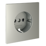 Накладка для розетки с заземлением и защитными шторками, S70 (сталь)