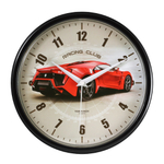 Часы настенные, модель 09, D 225 мм, стекло пластик, пластиковый обод, цвет-чёрный