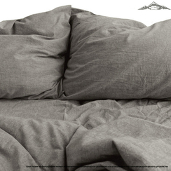 Вареный (стираный) хлопок, цв.Тёпло-коричнево-серый | ш.250 см | 120 г/м² | хлопок-100%