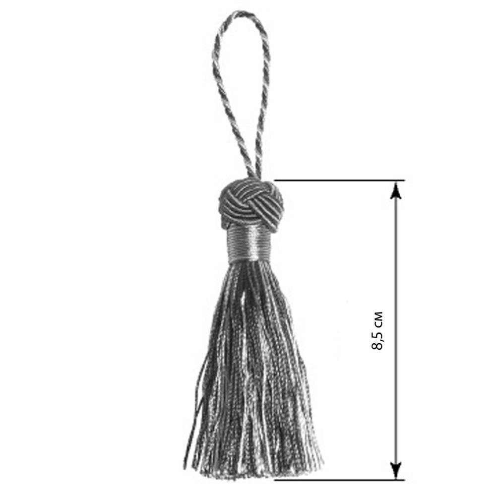 Кисть малая New Trimmings арт. КТ 02856 col. 01 (высота кисти 8,5 см)