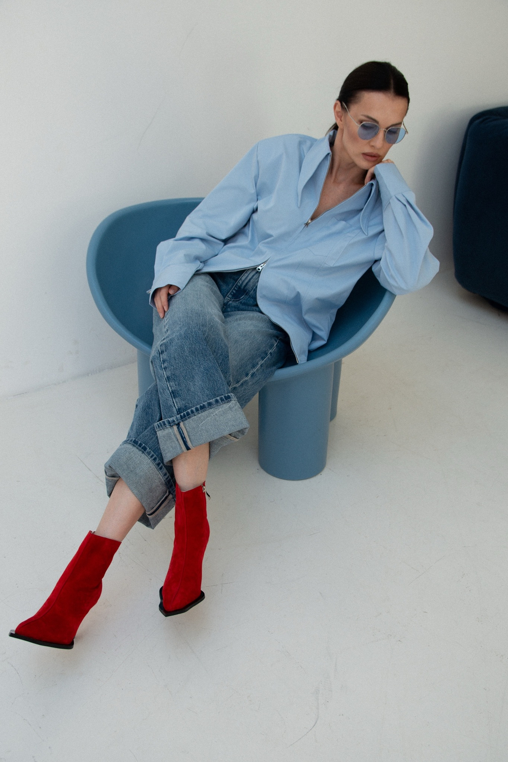 Ботильоны ANRY RED SUEDE