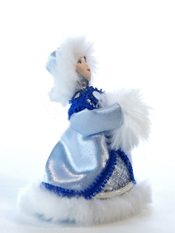 Кукла-подвеска Снегурочка-снежинка