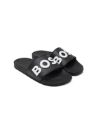 Шлепанцы KIRK_SLID_RBLG_N BOSS BLACK - черный(50498241)