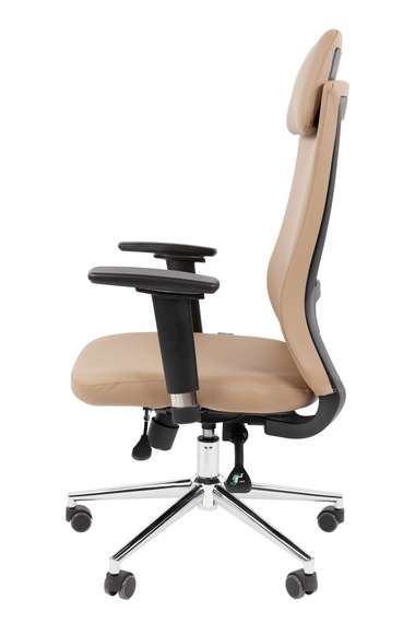 Офисное кресло Chairman 500LUX Россия экокожа бежевый