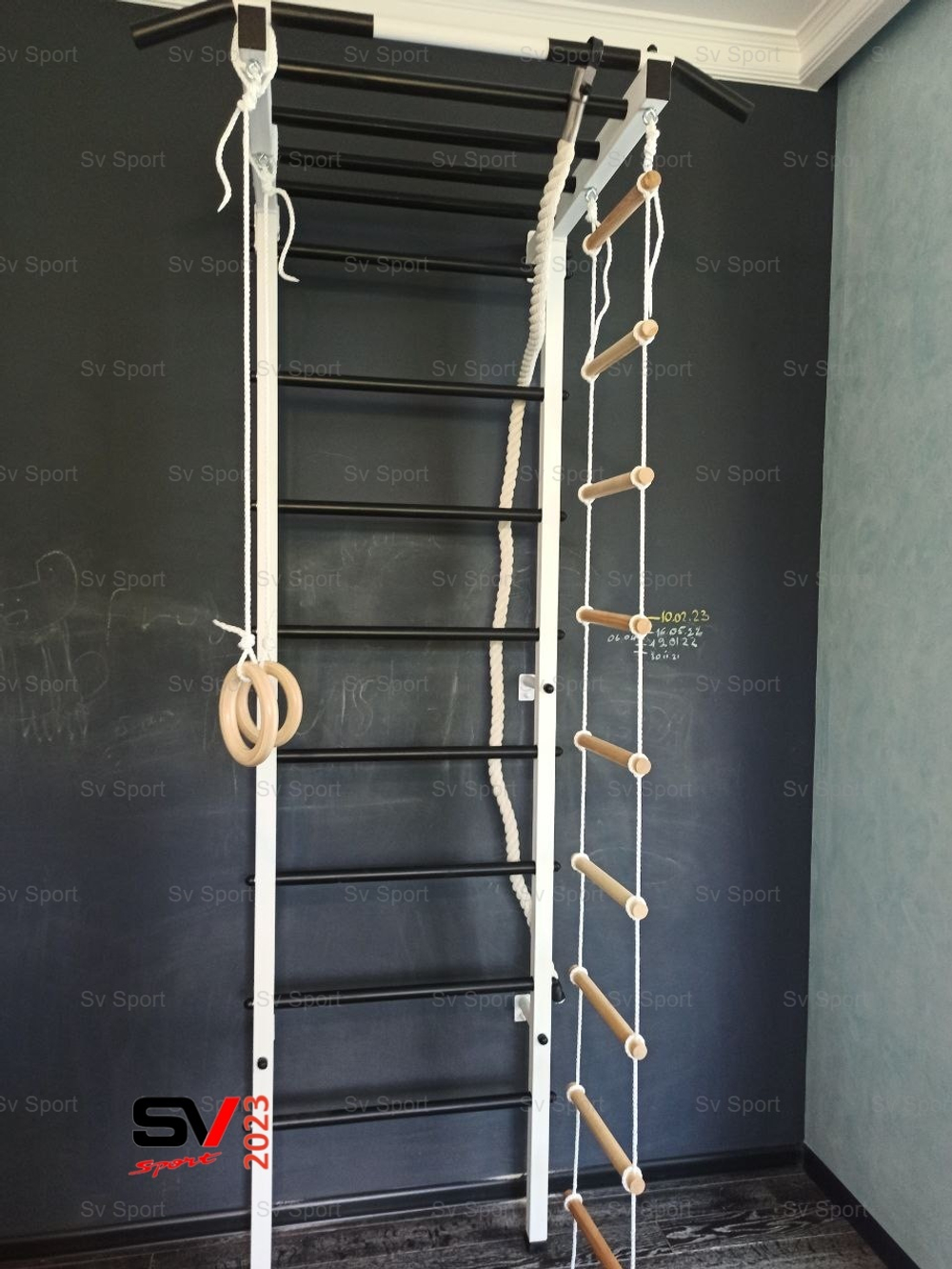 Монтаж шведской стенки Sv Sport в пеноблочные, газоблочные стены