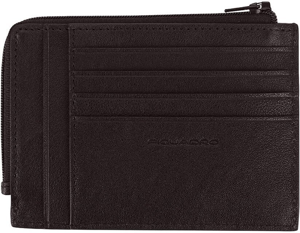 Чехол для кредитных карт Piquadro Black Square PU1243B3R/N черный натуральная кожа