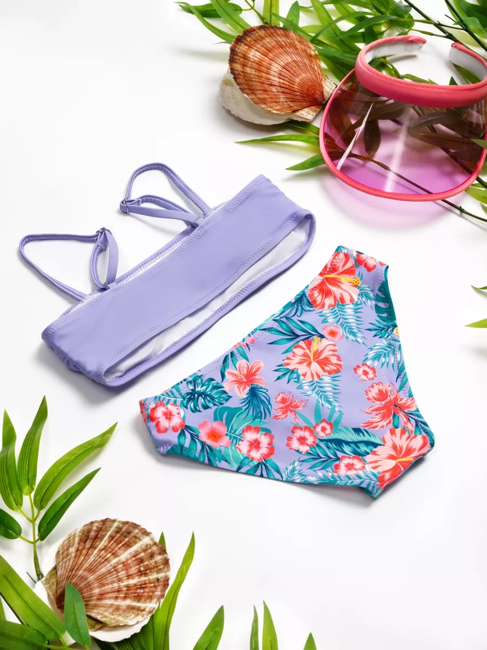 раздельный купальник 3 в 1 топ кроп парео и плавки