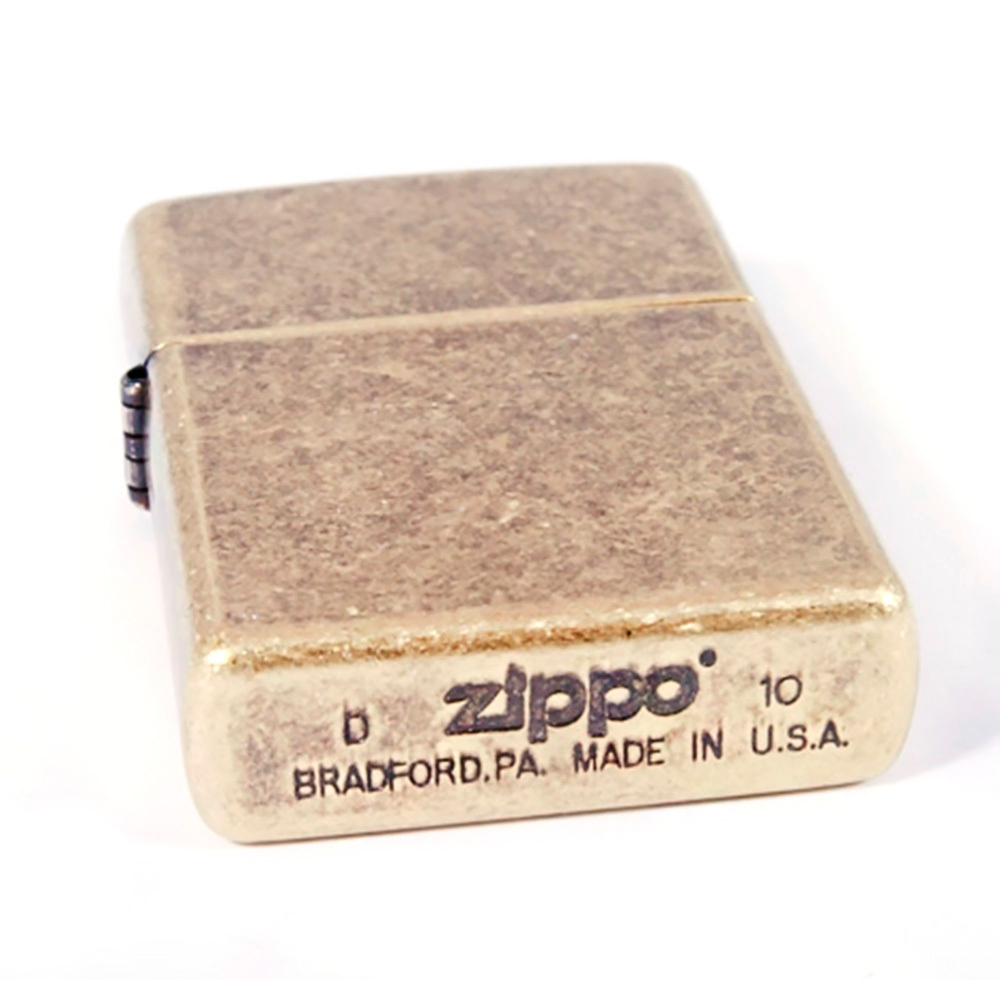 Зажигалка Zippo с покрытием Anitque Brass, медь/сталь, матовая, 36x12x56 мм