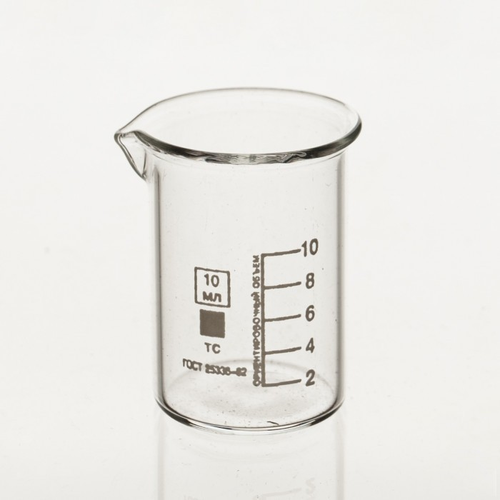 Стакан лабораторный низкий 10 мл, Н‑1‑10 ТС