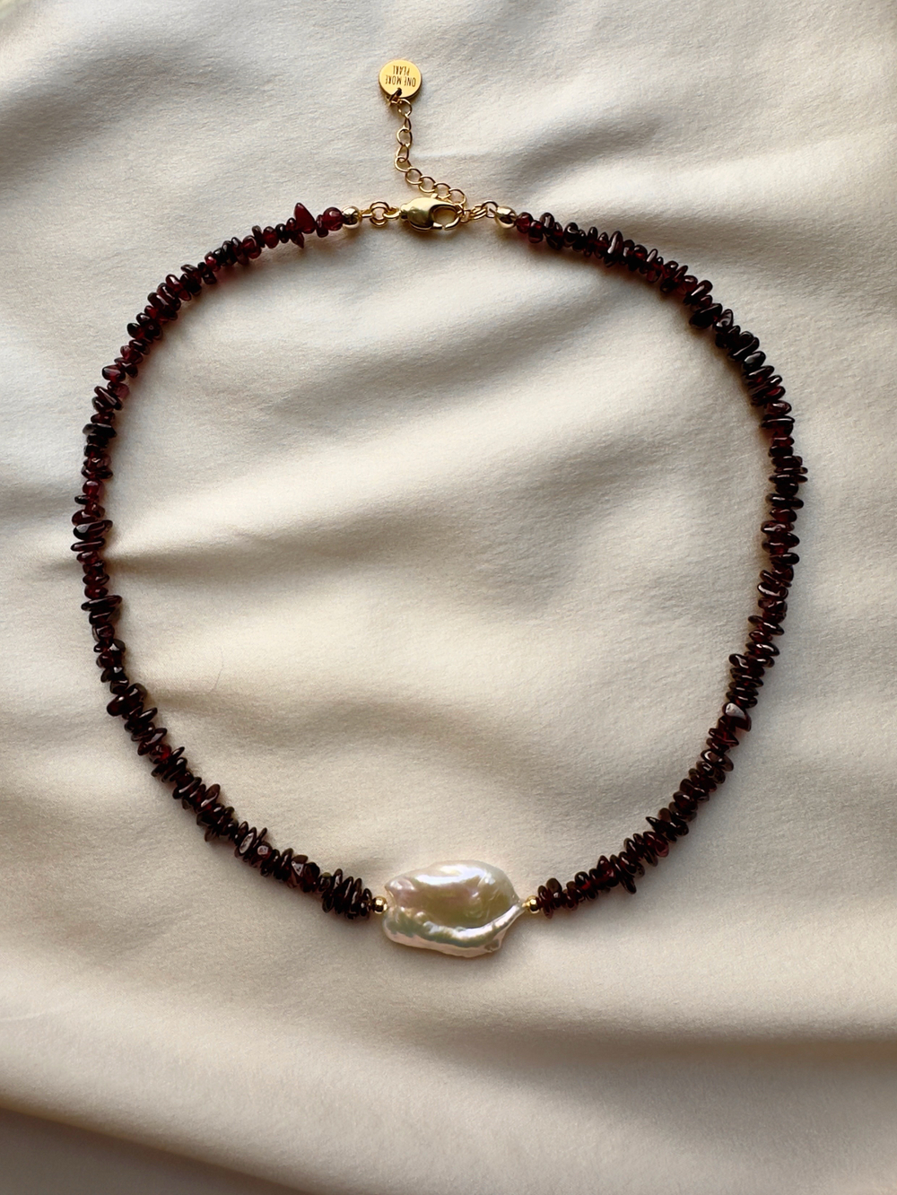 Ожерелье Гранат с жемчугом