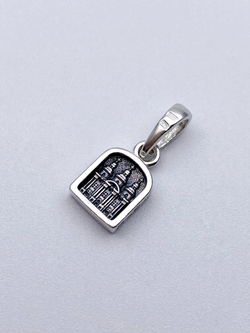 Образок из серебра/Чернение/С подвижным ухом/Николай