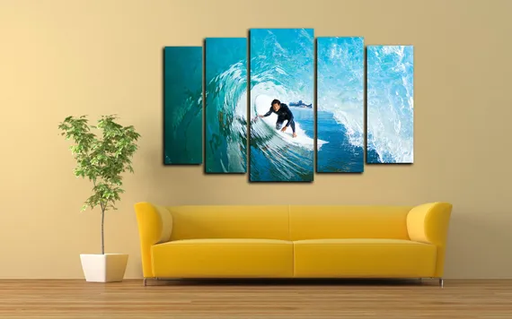 Модульная картина " Cерфинг "