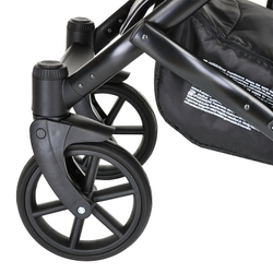 Детская коляска Pituso Confort Plus 2 в 1 27 Цветы+Кожа Тем.Графит