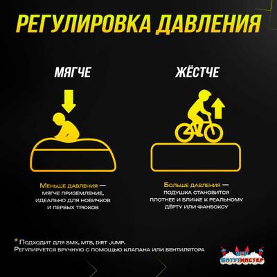 Надувная подушка «LandAir» для приземления и трюков, 4,5×3,5×0,46 м