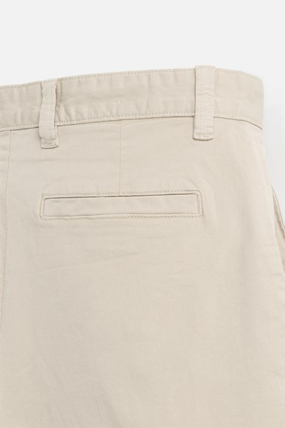 ZARA ШОРТЫ-БЕРМУДЫ ЧИНОС КЛАССИЧЕСКОГО КРОЯ, БЕЖЕВЫЙ