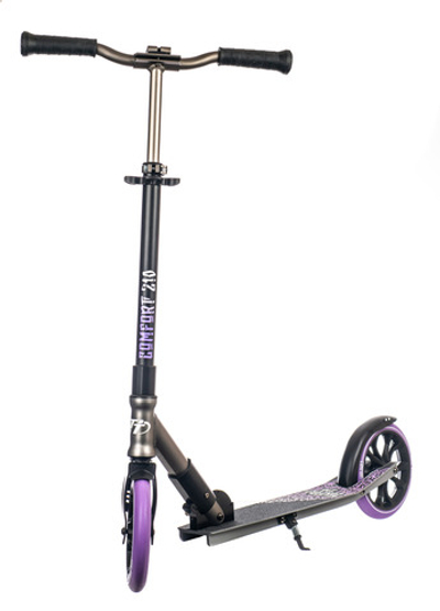 Городской самокат Tech Team ​210 Comfort 2021 (6+) фиолетово-черный