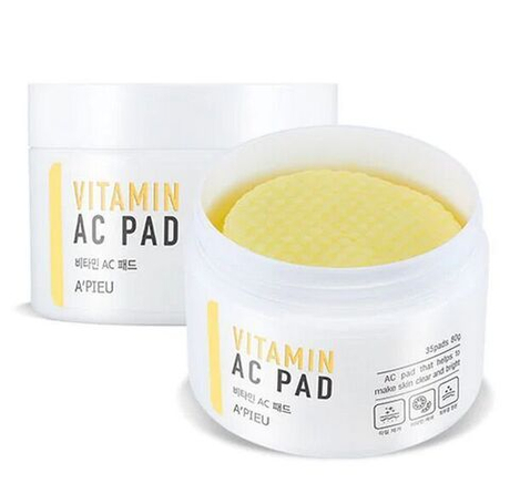Пилинг-диски для лица A'Pieu Vitamin AC PAD с АНА и ВНА-кислотами, 35шт