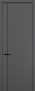 Межкомнатная дверь Zadoor Горизонт NH14 кромка ABS Black
