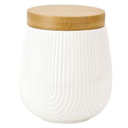 Банка для сыпучих продуктов " " 11х11х14,5см v 900мл с бамбуковой крышкой