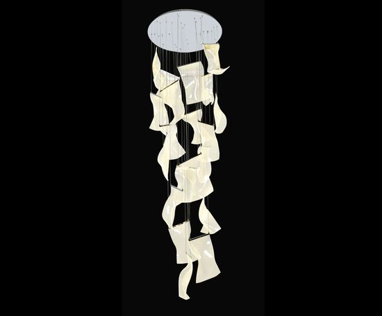 08035-20A,02 Люстра каскадная Лиора хром Led 200W