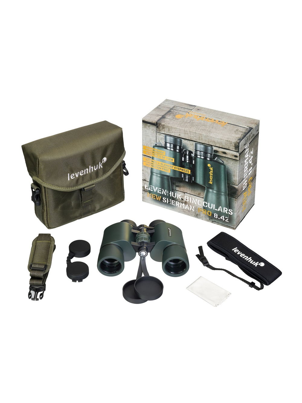 Бинокль Levenhuk New Sherman PRO 8x42