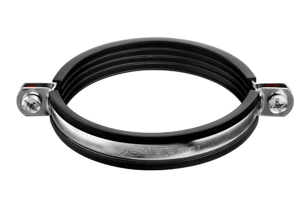 Трубный хомут с гайкой ЗУБР 1 1/2", 8 штук, оцинкованный 37850-47-52