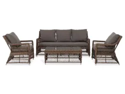 "Гранд Латте" лаунж-зона из искусственного ротанга, цвет коричневый