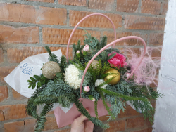 Композиция в сумочке "Нежный аромат праздника "