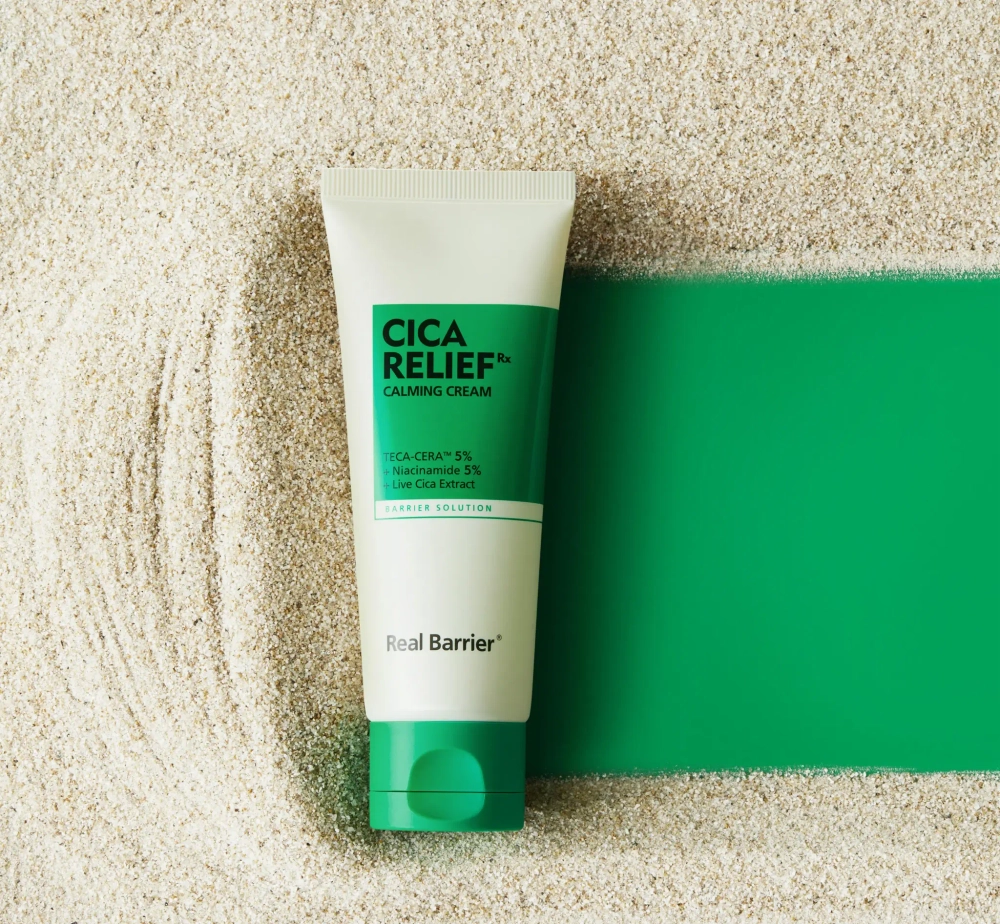 Успокаивающий крем с центеллой и 5% ниацинамида Real Barrier Cica Relief RX Calming Cream.60 мл
