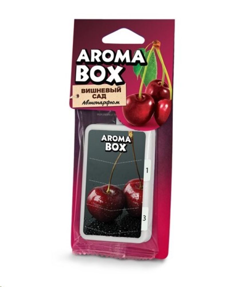 Ароматизатор подвесной  AROMA BOX  Вишневый сад (FOUETTE)